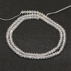 Natural White Topaz Beads Strands&nbsp;G-F509-19-2mm