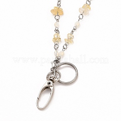 304 Stainless Steel ID Card Neck Strap Card Holder&nbsp;AJEW-PH01412-02