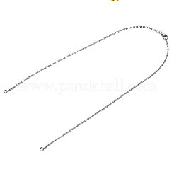Tarnish Resistant 304 Stainless Steel Cable Chain Necklace Making&nbsp;STAS-T040-PJ209-1-46
