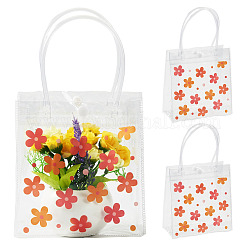 Rectangle Transparent Printed PVC Plastic Gift Tote Bags&nbsp;ABAG-TADJ0002-002B
