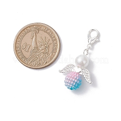 Angel Imitation Pearl Acrylic Berry Beaded Pendants Decorations&nbsp;HJEW-JM04078