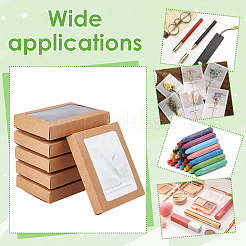 Foldable Kraft Paper Candy Boxes with Visible Window&nbsp;LS-CON-WH0123-22