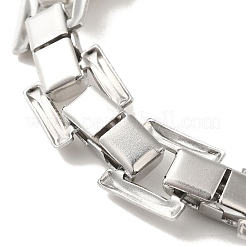 Non-Tarnish 304 Stainless Steel Rectangle Link Chain Bracelet&nbsp;BJEW-Q776-01P