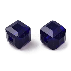 Opaque Color Faceted Glass Beads&nbsp;GLAA-E047-02B