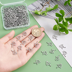 120Pcs 304 Stainless Steel Bird Pendants&nbsp;STAS-DC0007-36