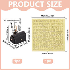 Imitation Leather Wedding Ring Storage Case with Alloy Clasps and PVC Stickers for Pet&nbsp;AJEW-FG0004-27B