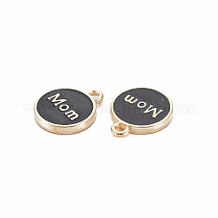 Mother's Day Alloy Enamel Charms&nbsp;X-ENAM-T016-11B-RS