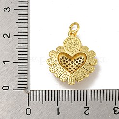Brass Micro Pave Cubic Zirconia Pendants&nbsp;KK-N254-136B-G