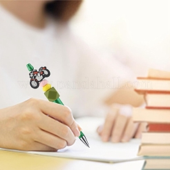 10Pcs 2 Colors Motorbike Silicone Focal Beads&nbsp;SIL-YW0002-32