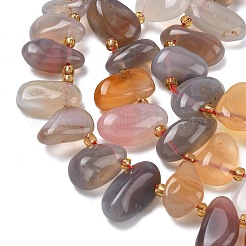 Natural Agate Beads Strands&nbsp;G-C270-E01-01