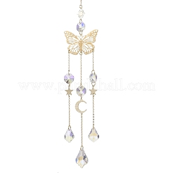 Butterfly Brass Hanging Suncatchers&nbsp;HJEW-JM04245