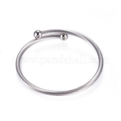 Tarnish Resistant 304 Stainless Steel Bangles&nbsp;X-BJEW-D431-01
