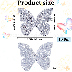 Resin Rhinestone Hotfix Rhinestone Iron on/Sew on Cloth Patches&nbsp;DIY-WH20063-030G