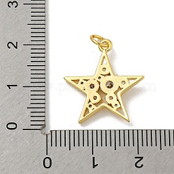 Brass Micro Pave Cubic Zirconia Pendants&nbsp;KK-N254-122G