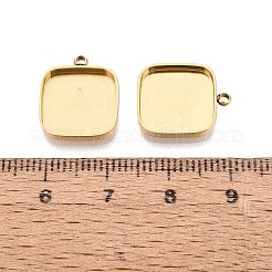 304 Stainless Steel Pendant Cabochon Component&nbsp;STAS-Q113-21A-G