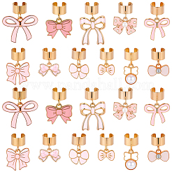 22Pcs 11 Styles Alloy Enamel Stethoscope Pendant Decorations&nbsp;HJEW-SP0001-59