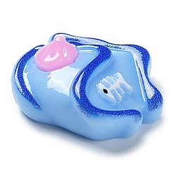 Ocean Theme Cartoon Opaque Resin Cabochons&nbsp;RESI-G071-03B