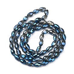 Electroplate Glass Beads Strands&nbsp;EGLA-J013-4X6mm-F34