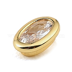 Brass Pave Cubic Zirconia Cabochons&nbsp;CU-CBA30E8-04G-05