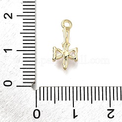 Brass Pave Cubic Zirconia Pendants&nbsp;LS-KK-Q048-26G
