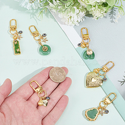 6Pcs Alloy Enamel Pendant Decorations&nbsp;HJEW-DR00299