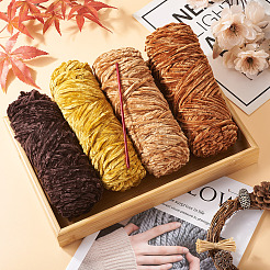 Magibead 4Pcs 4 Colors Wool Chenille Yarn&nbsp;AJEW-MB0001-10