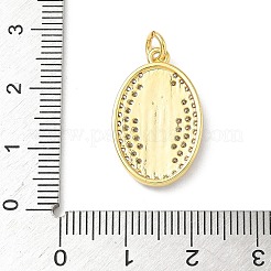 Brass Micro Pave Cubic Zirconia Pendants&nbsp;KK-D426-13A-G