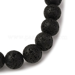 2Pcs Natural Lava Rock Beads Stretch Bracelets for Men Women&nbsp;BJEW-JB12040