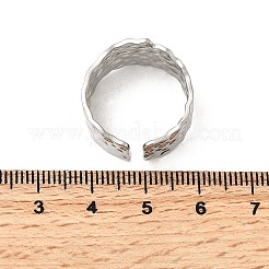 304 Stainless Steel Open Cuff Rings&nbsp;RJEW-H261-15P