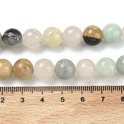 Natural Flower Amazonite Beads Strands&nbsp;G-G692-01-10mm
