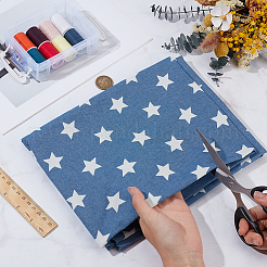 1M Printed Denim Cotton Fabric&nbsp;DIY-CY0002-71