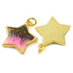 Brass Enamel Pendants&nbsp;KK-S401-15G