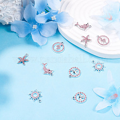 10Pcs 5 Styles Alloy Pendants&nbsp;FIND-TADJ0001-26B