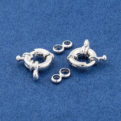 Rack Plating Brass Spring Ring Clasps&nbsp;KK-P269-20B-S