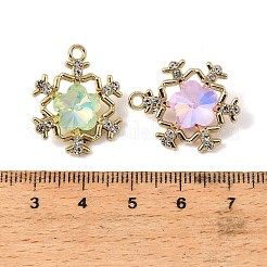 UV Plating Alloy Glass Pendants&nbsp;FIND-K032-02G