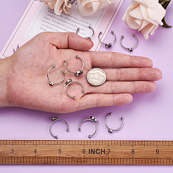 9Pcs 3 Styles 304 Stainless Steel Cuff Pad Ring Settings&nbsp;STAS-PJ0001-16P