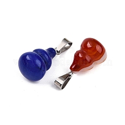Natural & Synthetic Mixed Stone Gourd Pendants&nbsp;G-N344-08P