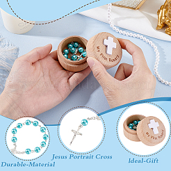 Alloy Cross Charm Bracelets&nbsp;AJEW-WH0455-115B