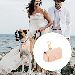 2Pcs 2 Colors PU Leather Pet Collar Couple Ring Boxes&nbsp;AJEW-DR0001-23