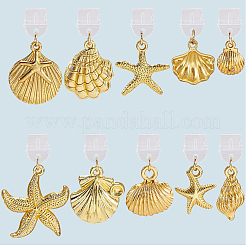10Pcs 10 Styles Sea Animals Plastic Mobile Dustproof Plugs&nbsp;HJEW-SC00171