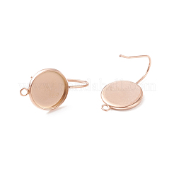 Ion Plating(IP) 304 Stainless Steel Dangle Earrings&nbsp;STAS-E474-02A-RG