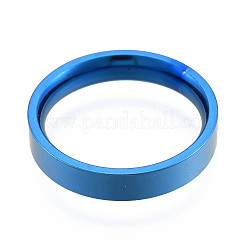 201 Stainless Steel Plain Band Ring for Women&nbsp;RJEW-N043-12B