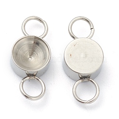 Tarnish Resistant 202 Stainless Steel Connector Rhinestone Settings&nbsp;STAS-F266-19D-P