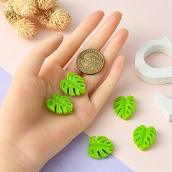 Monstera Leaf Food Grade Eco-Friendly Silicone Focal Beads&nbsp;FIND-YW0004-01