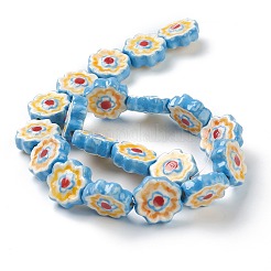 Handmade Porcelain Flower Beads&nbsp;PORC-J008-04A