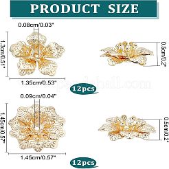 24Pcs 2 Style Brass Beads&nbsp;FIND-FH0004-18