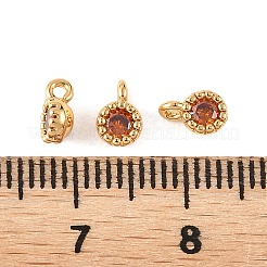 SHEGRACE Brass Pave Cubic Zirconia Charms&nbsp;XGRQ5K618-832G-C