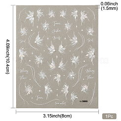 Fairy Pattern PET & Rhinestone Nail Art Stickers&nbsp;MRMJ-WH20017-010B