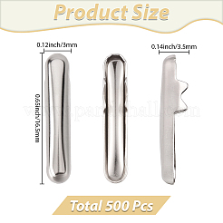 500Pcs Iron Cord Ends&nbsp;IFIN-SC0002-02