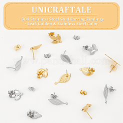 304 Stainless Steel Stud Earring Findings&nbsp;STAS-UN0017-01